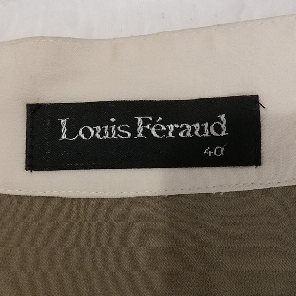 Louis Feraud silk blouse tri-color, size 6 - Picture 7 of 7